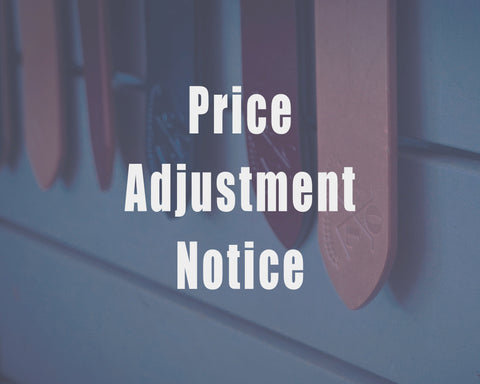 Price Adjustment Notice