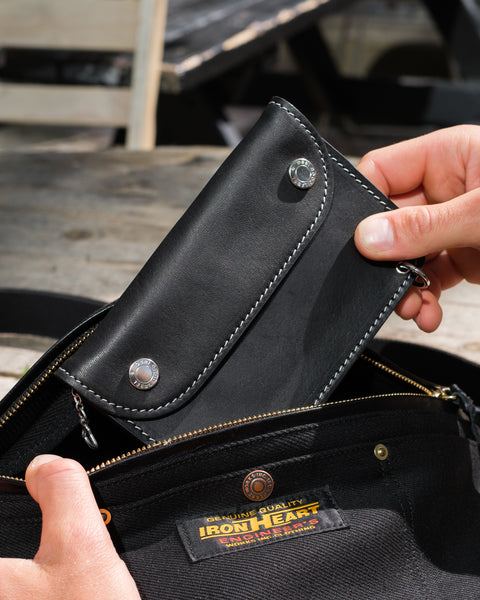 OGL BRAVE Allsize Trucker Horsehide Wallet Black