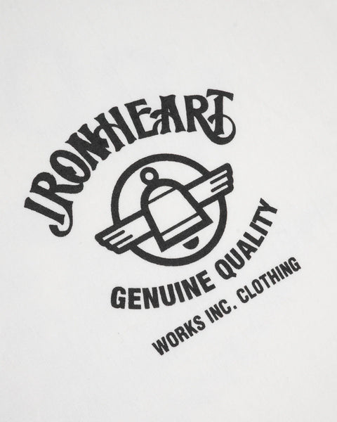 7.5oz Printed Loopwheel Crew Neck T-Shirt IHT-2502 - White