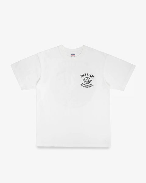 7.5oz Printed Loopwheel Crew Neck T-Shirt IHT-2503 - White
