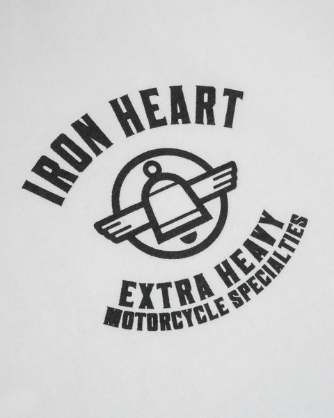 7.5oz Printed Loopwheel Crew Neck T-Shirt IHT-2503 - White