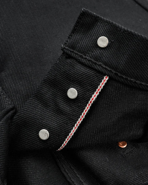 21oz Selvedge Denim Straight Cut Jeans IH634S-SB - Superblack (Non-Fade)