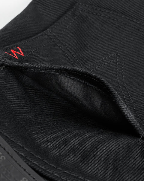 21oz Selvedge Denim Slim Tapered Cut Jeans IH777S-SB - Superblack (Non-Fade)