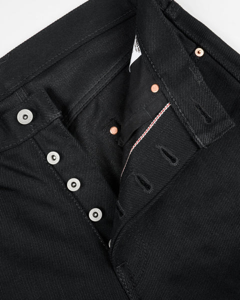 21oz Selvedge Denim Relaxed Tapered Cut - IH888S-SB - Superblack (Non-Fade)