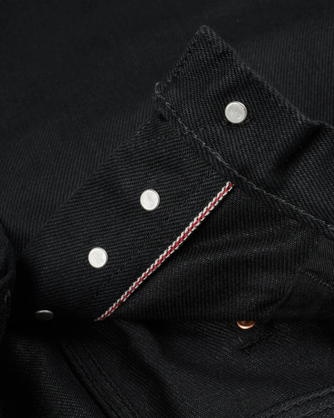 21oz Selvedge Denim Relaxed Tapered Cut - IH888S-SB - Superblack (Non-Fade)