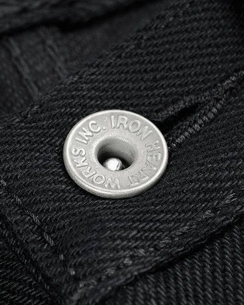 21oz Selvedge Denim Relaxed Tapered Cut - IH888S-SB - Superblack (Non-Fade)