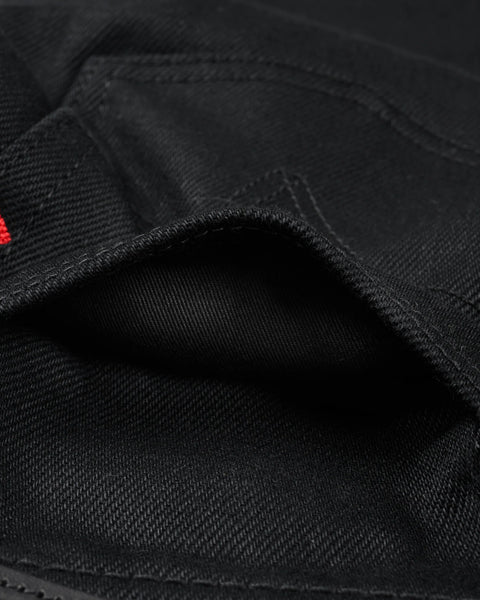 21oz Selvedge Denim Relaxed Tapered Cut - IH888S-SB - Superblack (Non-Fade)