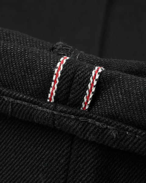 21oz Selvedge Denim Relaxed Tapered Cut - IH888S-SB - Superblack (Non-Fade)