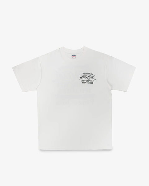7.5oz Printed Loopwheel Crew Neck T-Shirt IHT2505 White