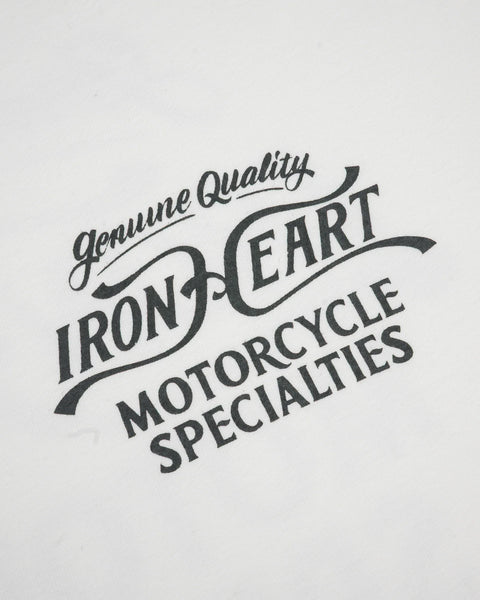 7.5oz Printed Loopwheel Crew Neck T-Shirt IHT2505 White