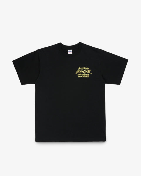 7.5oz Printed Loopwheel Crew Neck T-Shirt IHT2505 Black