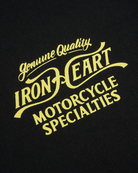 7.5oz Printed Loopwheel Crew Neck T-Shirt IHT2505 Black