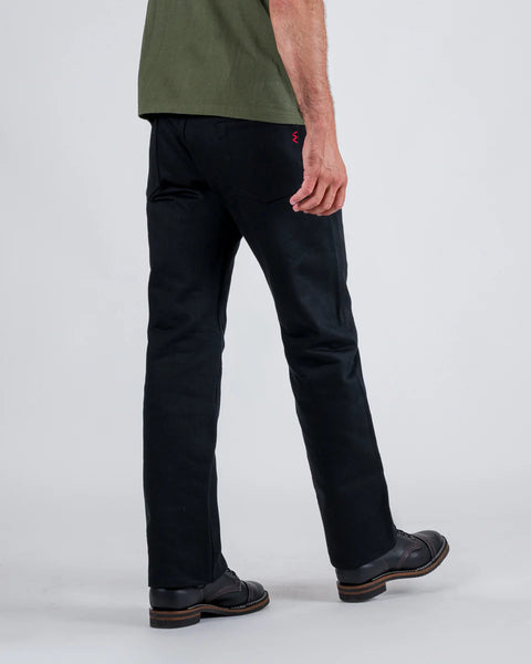 21oz Selvedge Denim Straight Cut Jeans IH634S-SB - Superblack (Non-Fade)