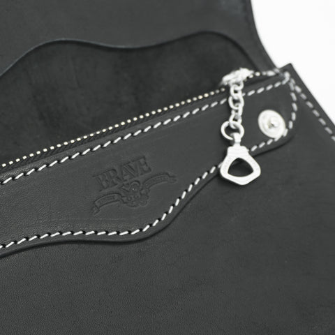 OGL BRAVE Allsize Trucker Horsehide Wallet Black