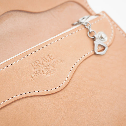 OGL BRAVE Allsize Trucker Horsehide Wallet Natural
