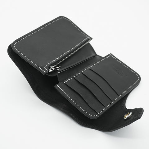 OGL BRAVE Condor Mid Horsehide Wallet Black