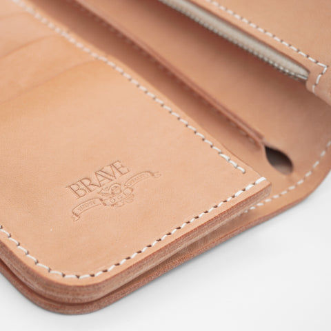 OGL BRAVE Condor Mid Horsehide Wallet Natural