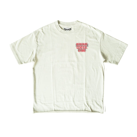 HGS Mukden-Made Boxy Snake T-Shirt in Mint front graphic detail, heritage-inspired tee by Heritage General Store