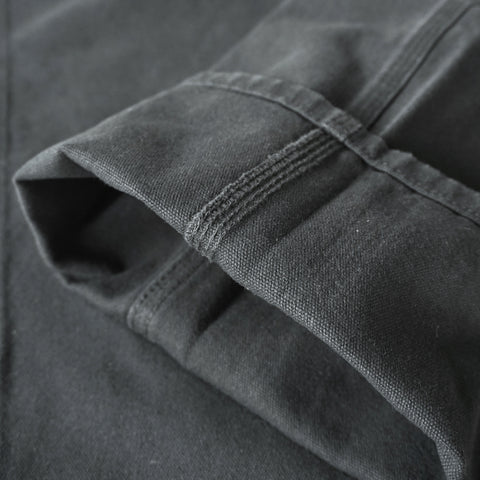 HGS Painter’s Pants Black triple stitch construction view, rugged workwear pants by Heritage General Store