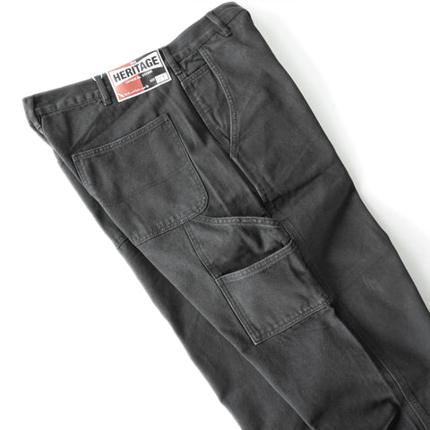 HGS Painter’s Pants Black side view, rugged workwear pants by Heritage General Store