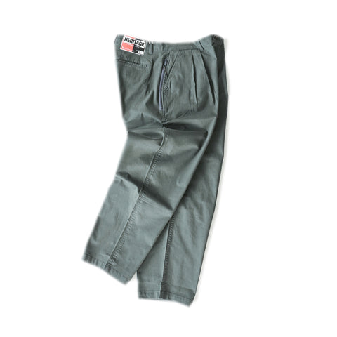 HGS Pleated Jester Pants in Grey side view, rugged workwear pants by Heritage General Store