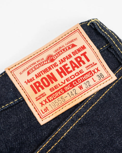 14oz Selvedge Denim "1955" Vintage Tapered Jeans IH-1955S-142 - Indigo