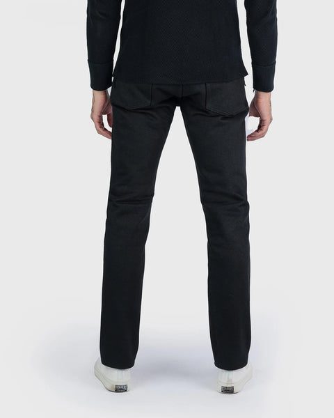 21oz Selvedge Denim Slim Cut Jeans IH-555S-SB - Superblack (Non-Fade)