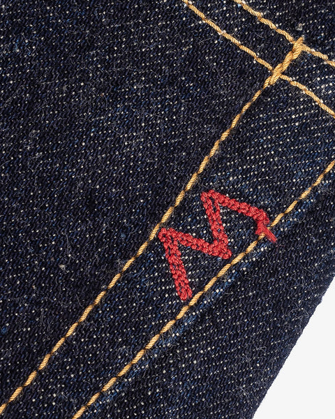 17oz Selvedge Denim Straight Cut Jeans IH634-N - Natural Indigo