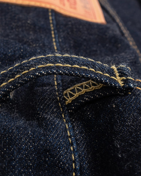 17oz Selvedge Denim Straight Cut Jeans IH634-N - Natural Indigo