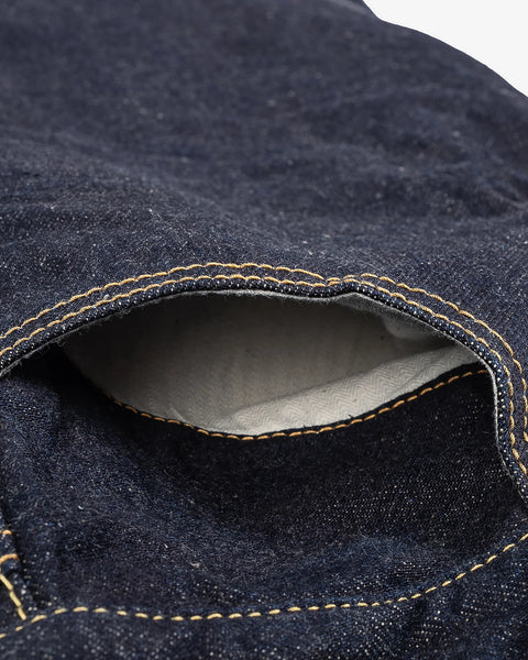 17oz Selvedge Denim Straight Cut Jeans IH634-N - Natural Indigo