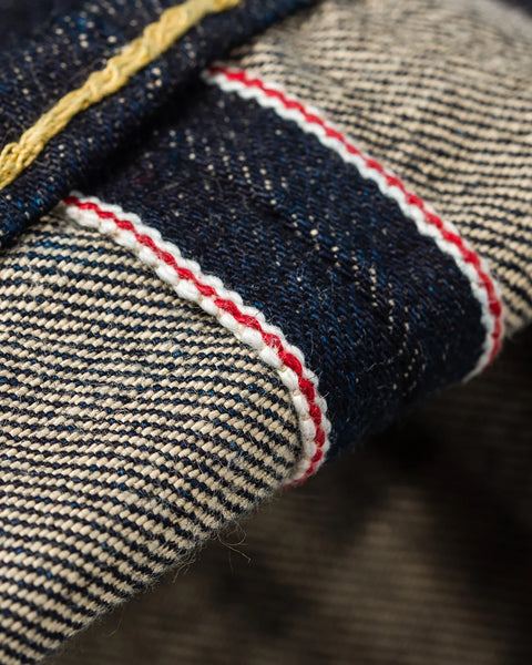 17oz Selvedge Denim Straight Cut Jeans IH634-N - Natural Indigo