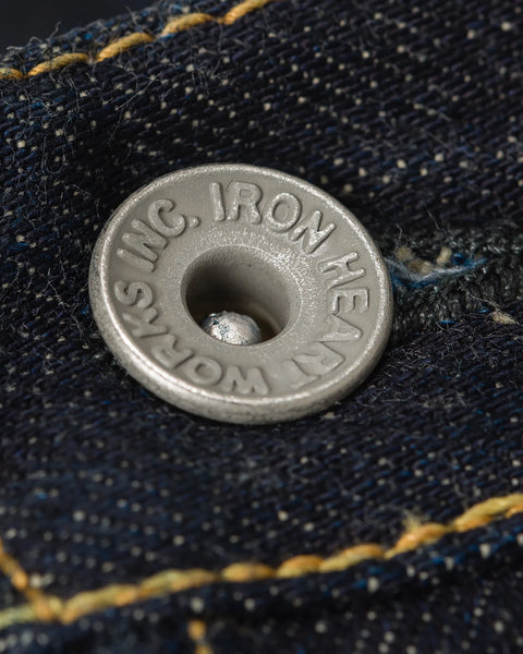 17oz Selvedge Denim Straight Cut Jeans IH634-N - Natural Indigo