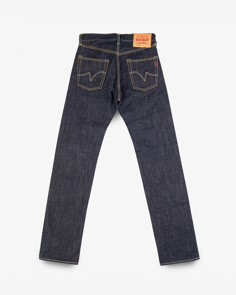 17oz Selvedge Denim Straight Cut Jeans IH634-N - Natural Indigo