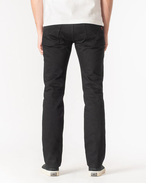 14oz Selvedge Denim Slim Tapered Cut Jeans IH-777S-142BB - Black/Black