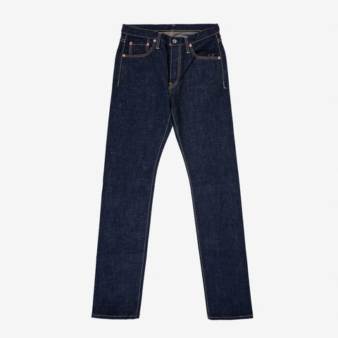18oz Vintage Selvedge Denim Slim Tirus Potongan Jeans IH777S-18 - Indigo