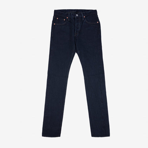 16oz Slubby Selvedge Denim Slim Tapered Cut Jeans IH777S-SLBod - Indigo Overdyed Black