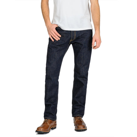 17oz Selvedge Denim Relaxed Tapered Cut Jeans IH888-N - Natural Indigo