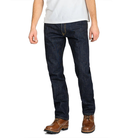 17oz Selvedge Denim Relaxed Tapered Cut Jeans IH888-N - Natural Indigo