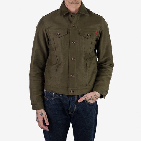 Jaket 12oz Whipcord Type III IHJ 126 - Hijau Drab Zaitun