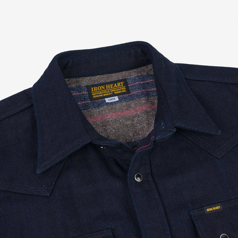 14oz Double Cloth Western Shirt IHSH 368 - Indigo