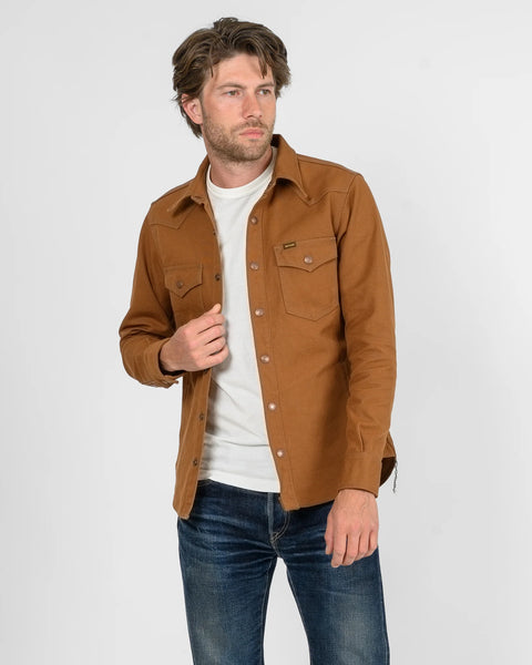 17oz Cotton Duck CPO Shirt IHSH-422 - Brown