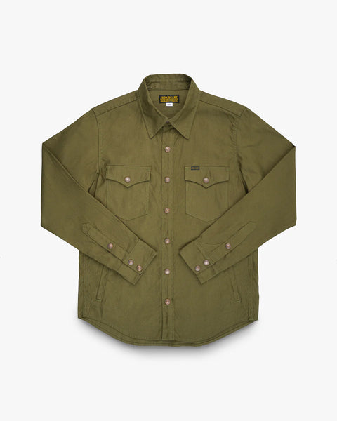 8oz Military Whipcord CPO Shirt IHSH-425-BLK - Olive