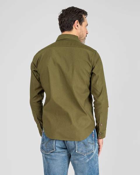 8oz Military Whipcord CPO Shirt IHSH-425-BLK - Olive