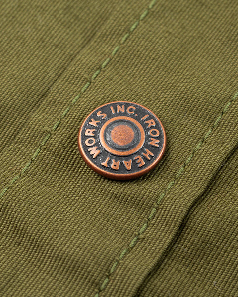 8oz Military Whipcord CPO Shirt IHSH-425-BLK - Olive