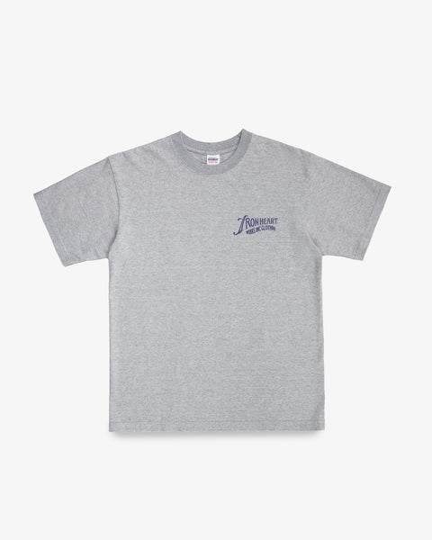 7.5oz Printed Loopwheel Crew Neck T-Shirt IHT-2501 - Grey