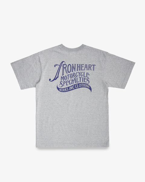 7.5oz Printed Loopwheel Crew Neck T-Shirt IHT-2501 - Grey
