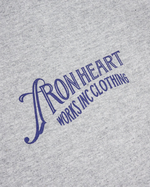 7.5oz Printed Loopwheel Crew Neck T-Shirt IHT-2501 - Grey