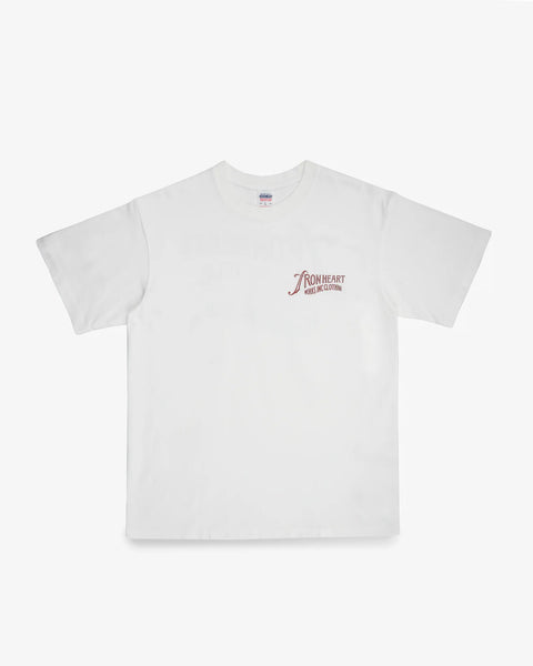 7.5oz Printed Loopwheel Crew Neck T-Shirt IHT-2501 - White