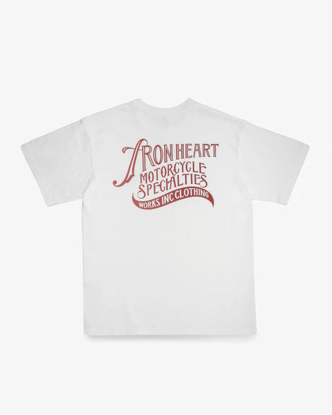 7.5oz Printed Loopwheel Crew Neck T-Shirt IHT-2501 - White