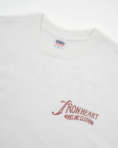7.5oz Printed Loopwheel Crew Neck T-Shirt IHT-2501 - White